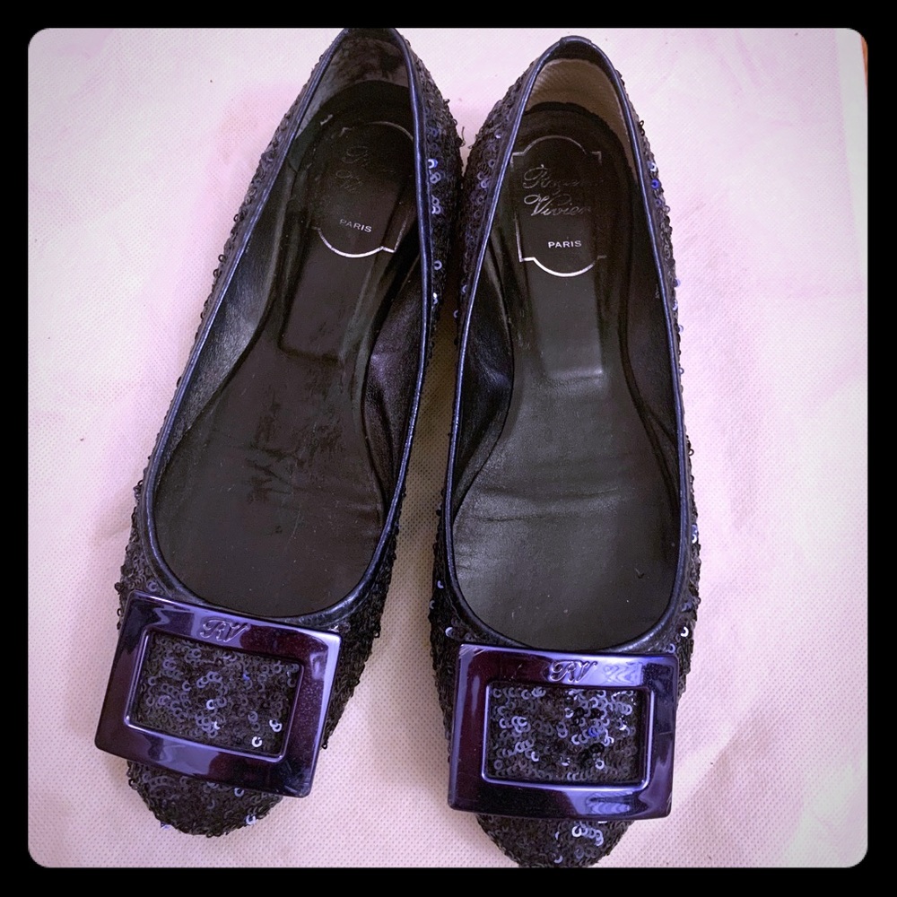 Roger Vivier Ballernia flats purple